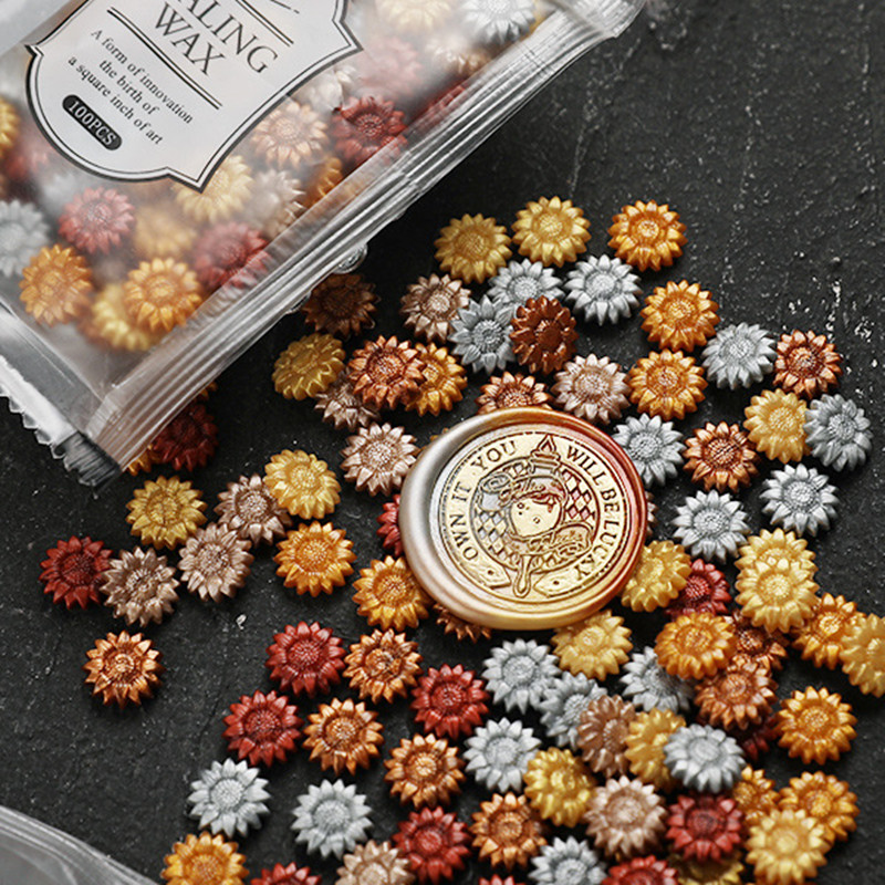 Wax Seal Stamp Set - New Sunflower Sealing Wax Seal Stamp