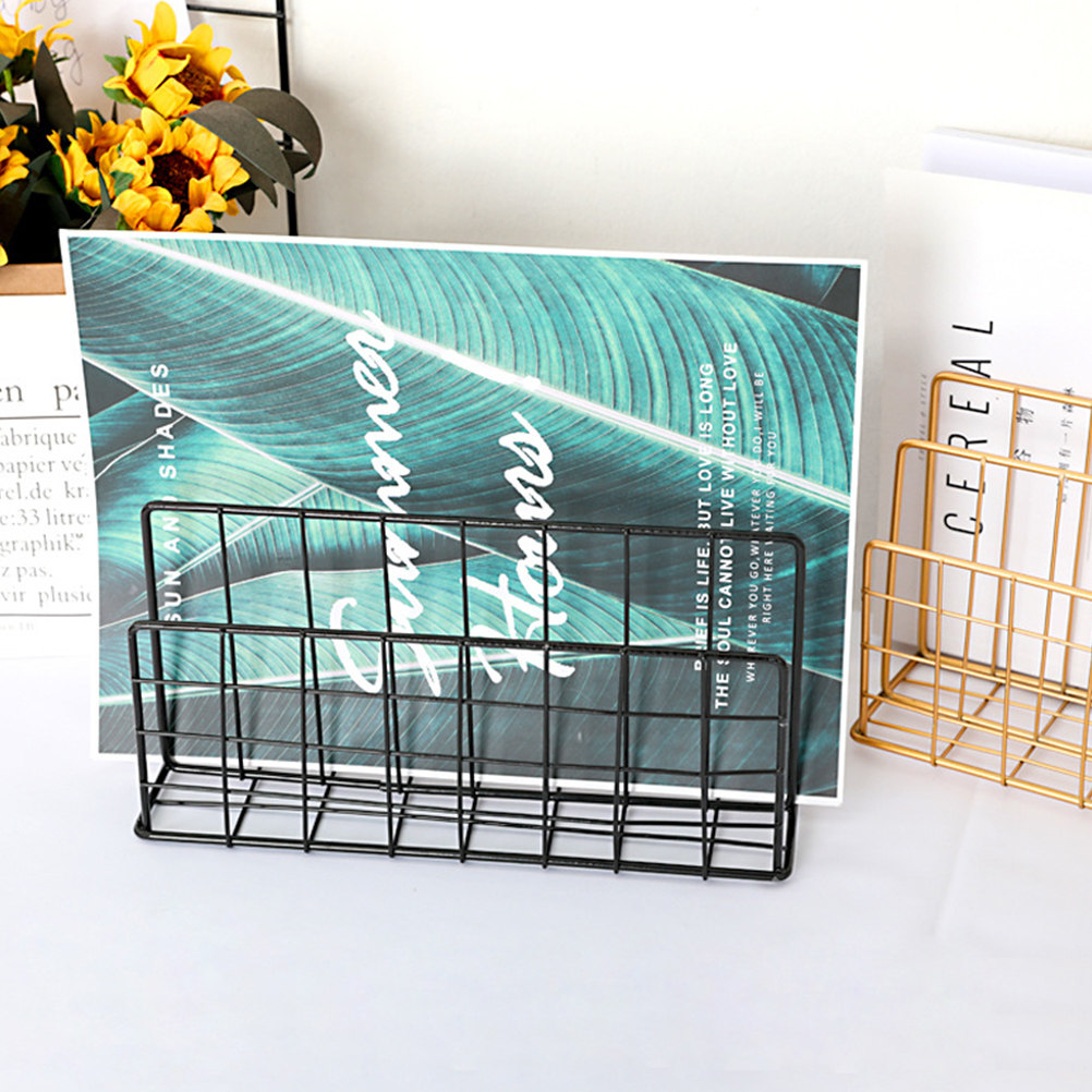 Desktop Metal Mail Organizer R - Magazine Holder Rack 评论和价格