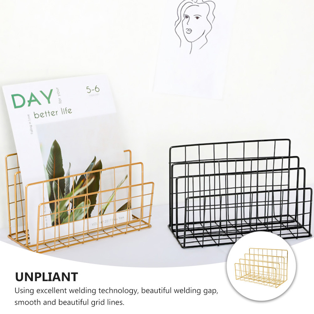 Desktop Metal Mail Organizer R - Magazine Holder Rack 评论和价格