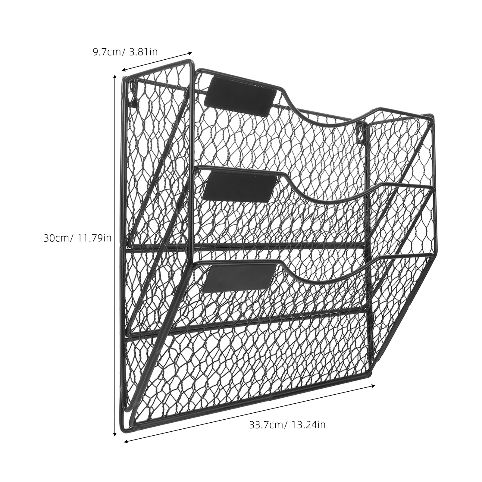 3 Tier Wall File Holder Mesh M - Magazine Holder Rack 评论和价格
