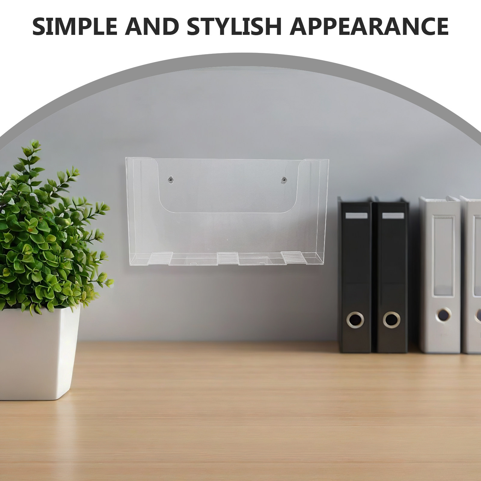 Acrylic Wall File Holders 2 Pa - Magazine Holder Rack 评论和价格